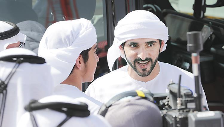حمدان بن محمد يشهد سباقات اليوم السادس في المرموم